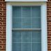 Marvin Infinity double-hung windows, picture window and 1/2-round windows